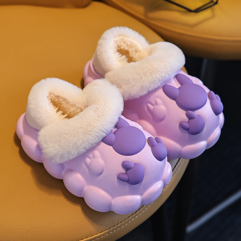 CloudWalk – Zacht & Knus – Warme Pluche Kinderpantoffels