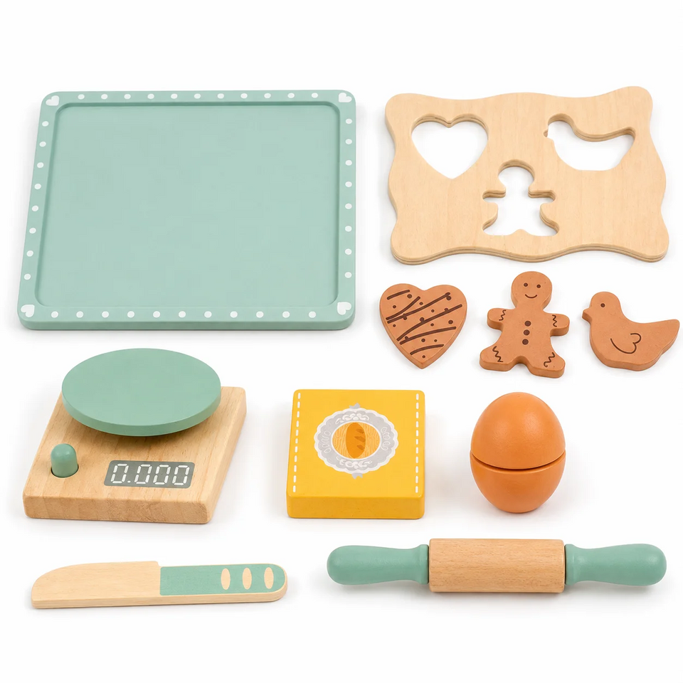 BakeBuddy – Creatief & Educatief – Houten Bakset Speelgoed