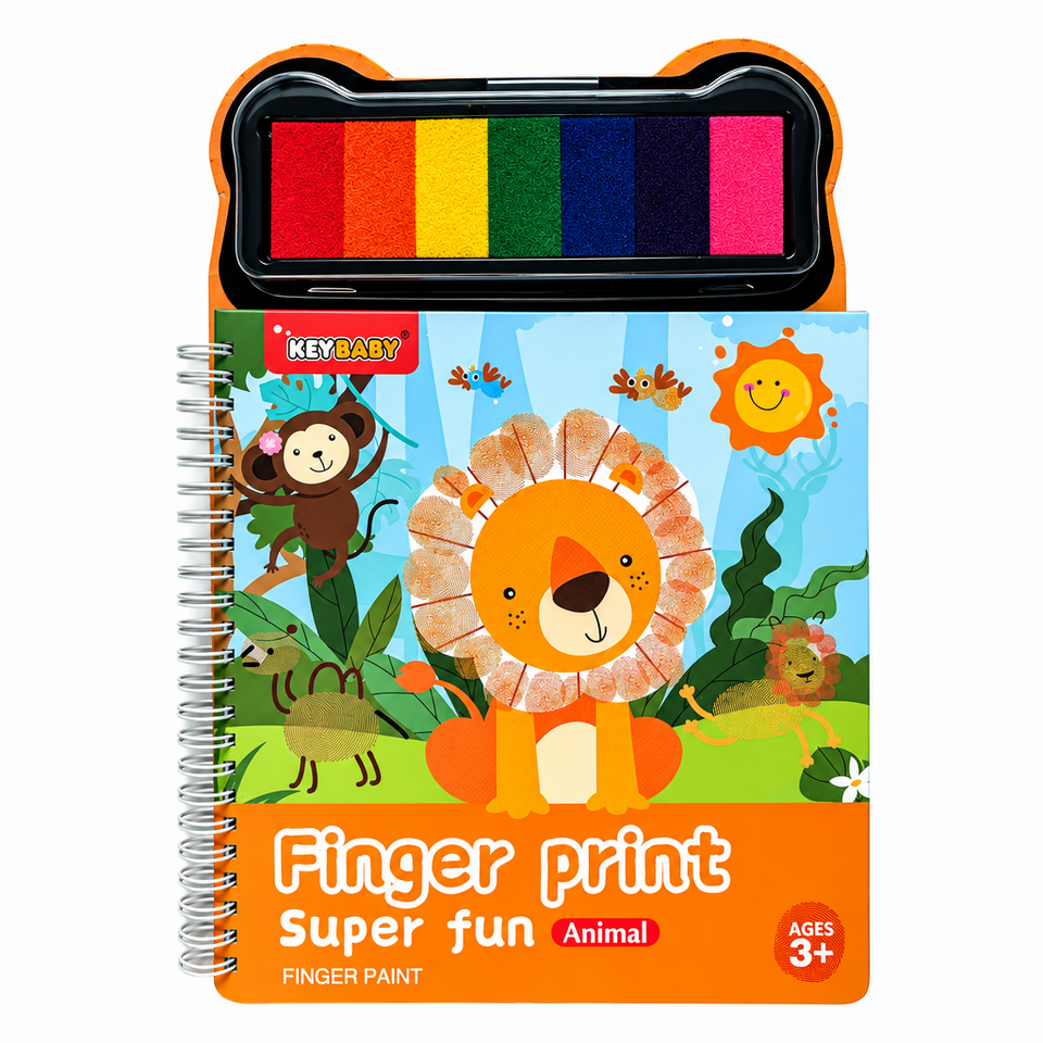 FingerArt – Creatief & Kleurrijk – Vingerverf Boek voor Kinderen