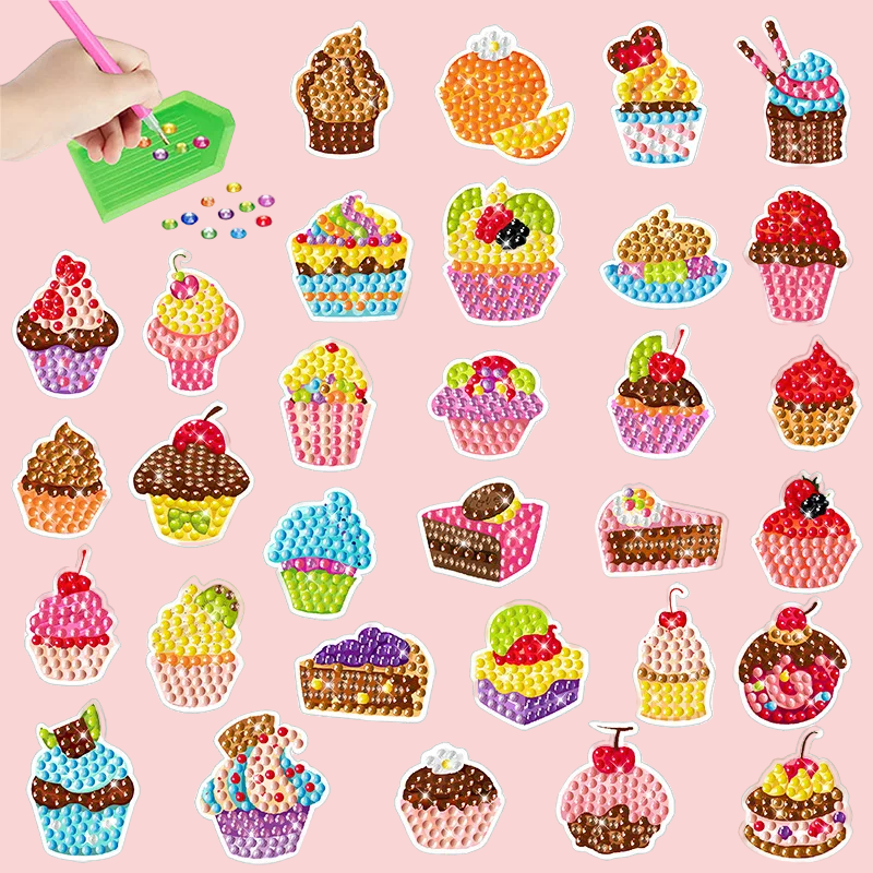 GemArt – Schattig & Glanzend – Diamant Painting Stickers