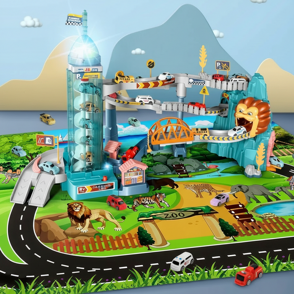 AutoWorld – Educatief & Interactief – Elektrische Parkeergarage Speelset