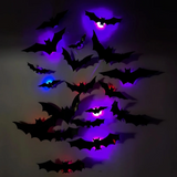 SpookyGlow – Griezelig & Sfeervol – Halloween Vleermuis LED Wanddecoratie