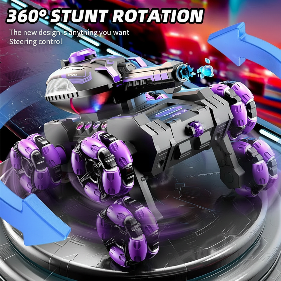 CrazyWheels – Stoer & Spannend – RC-tankwagen met gelbal-schieter