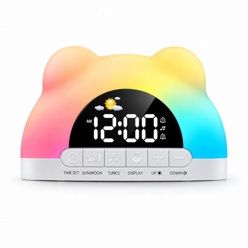 TinySunrise – Zacht & Functioneel – Digitale Wekker met Zonsopganglicht