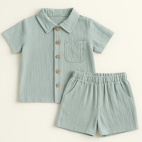Mini Fashion™ - Katoen Linnen Zomerset Jongens