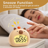 CappyClock – Schattig & Multifunctioneel – Digitale Kinderwekker met Nachtlampje