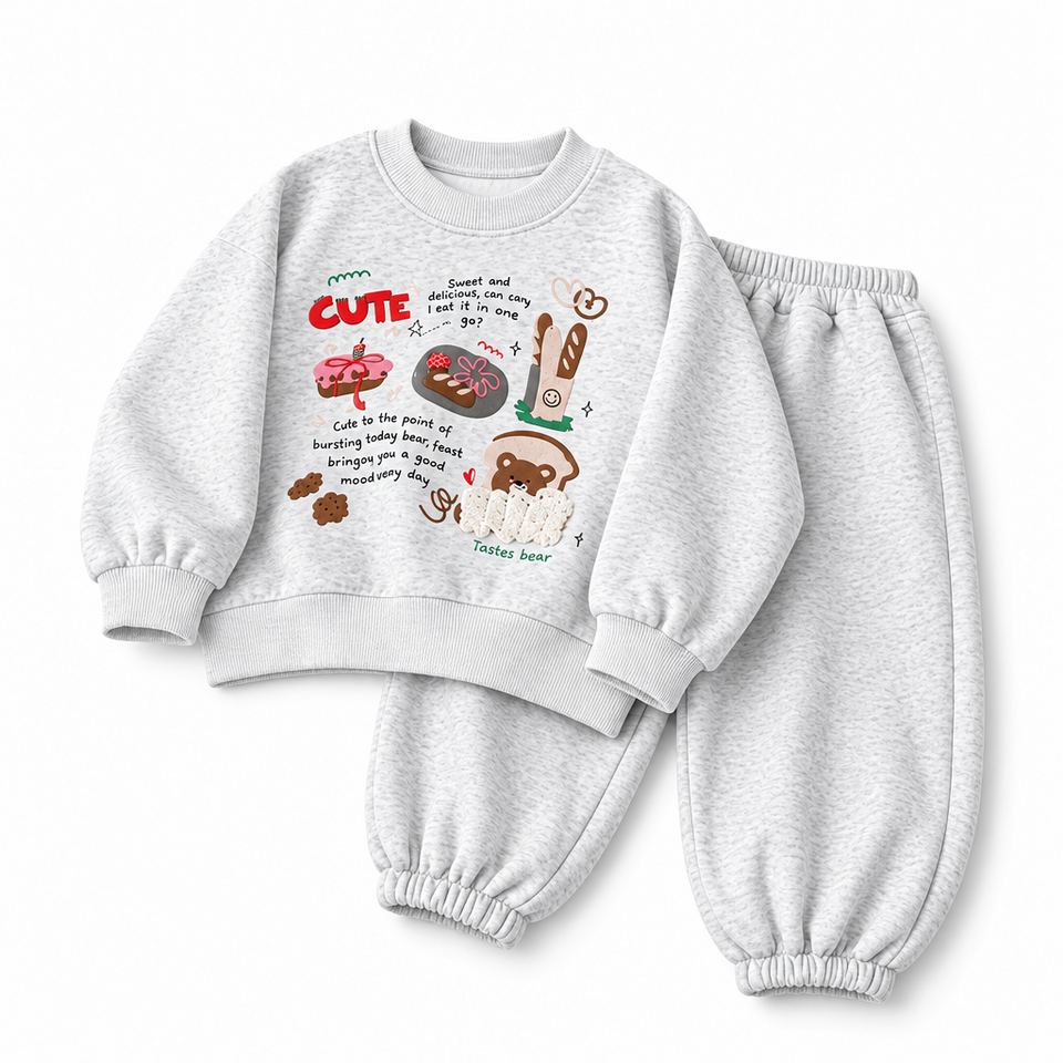 MiniBuddy – Zacht & Praktisch – Kinder Sweater Set met Lange Mouwen