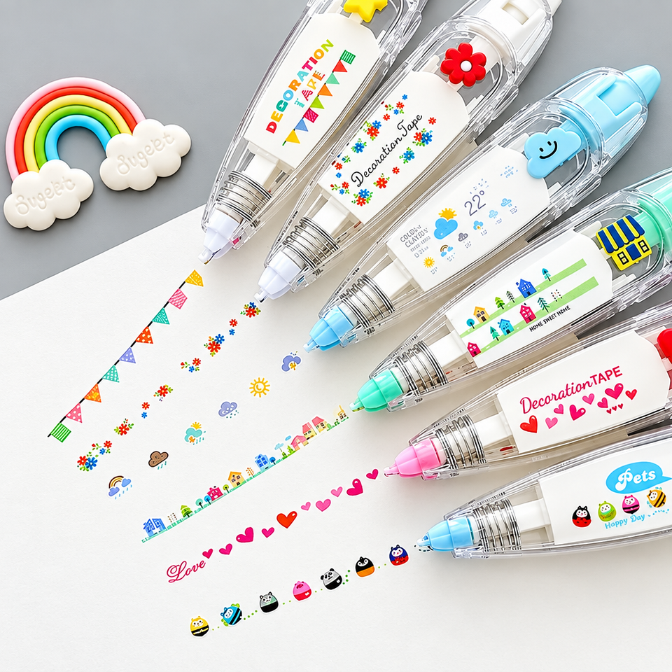 DoodleTape – Decoratieve Tape Roller voor Journaling & Knutselen