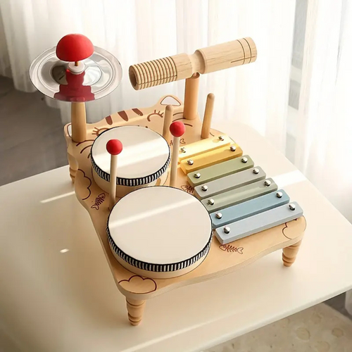 TinyBeats – Speels & Muzikaal – Houten Drumstel
