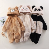 CozyBear – Zacht & Warm – Baby Onesie met Dieren Capuchon