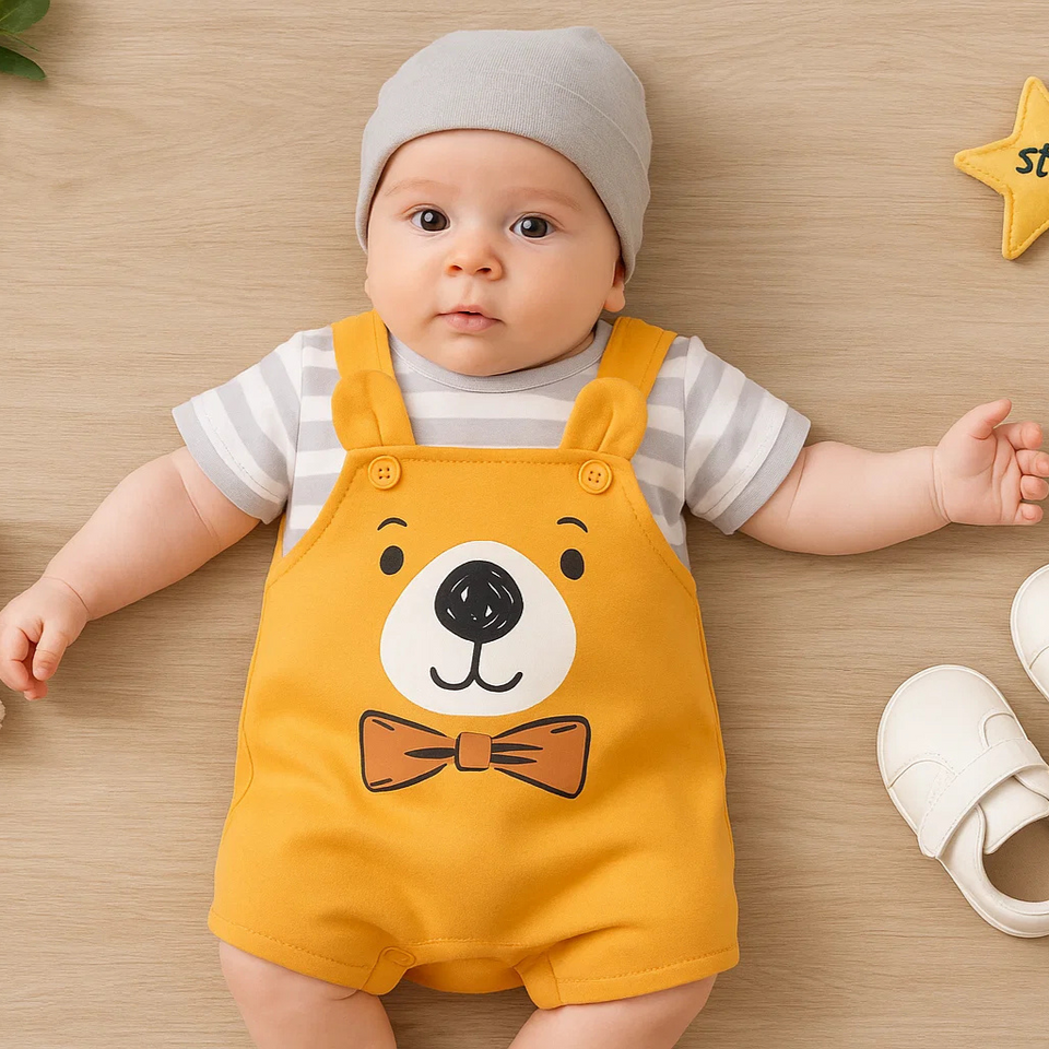 Mini Fashion™ - Comfort Voor Elke Nacht - Pyjama Bodysuit korte mouwen