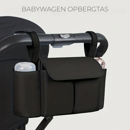 ToddlerOrganizer – Waterafstotend & Ruim – Kinderwagen Organizer met Flessenhouders