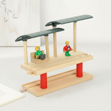 Woods – Stijlvol & Educatief – Houten Openbaar Vervoer Speelset