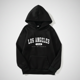 MiniUrban – Gezellig & Stijlvol – Trui met capuchon en Los Angeles/New York-print