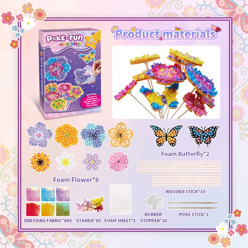 DIY Flower Poke Art – Creatief & Leerzaam – Bloemen Knutsel Set