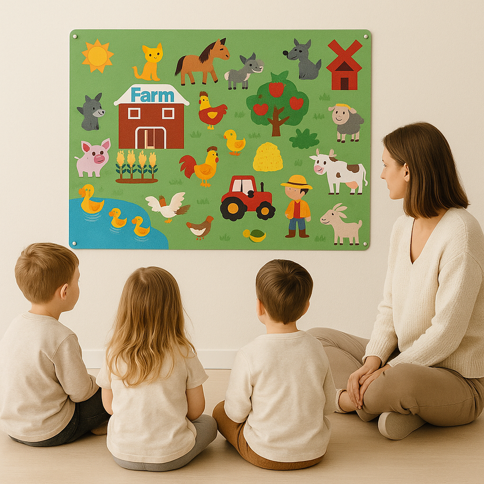 FeltBoard™ - Eindeloos ontdek- en speelplezier! - Viltbord