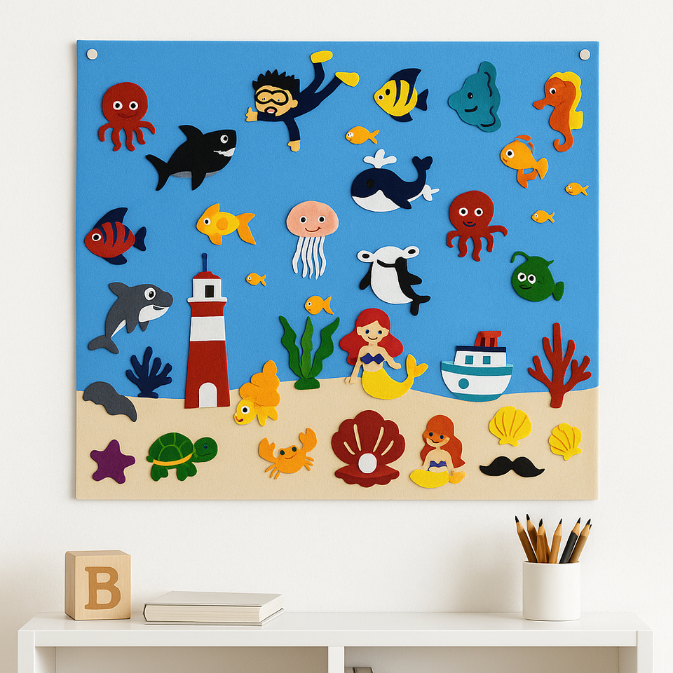 FeltBoard™ - Eindeloos ontdek- en speelplezier! - Viltbord