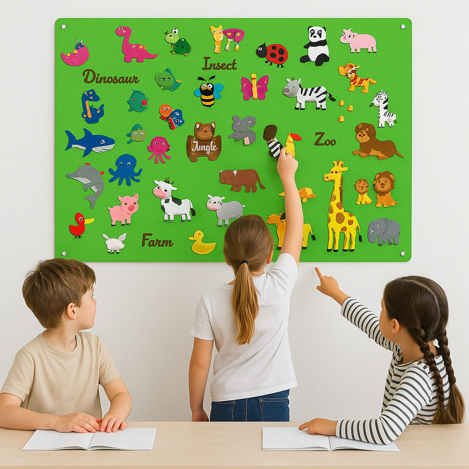 Dieren Viltbord - Educatief Speelplezier voor Kinderen Dieren Viltbord - Educatief Speelplezier voor Kinderen