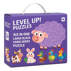 Woods™ - Fijne Motoriek & Creatief - 6-in-1 Puzzel