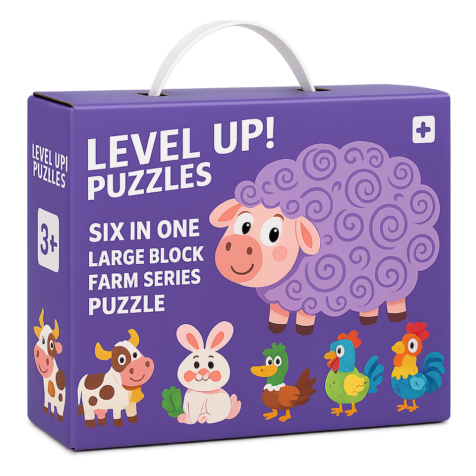 Woods™ - Fijne Motoriek & Creatief - 6-in-1 Puzzel