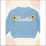 TinyStitch – Gepersonaliseerde Gebreide Naamtrui voor Kinderen