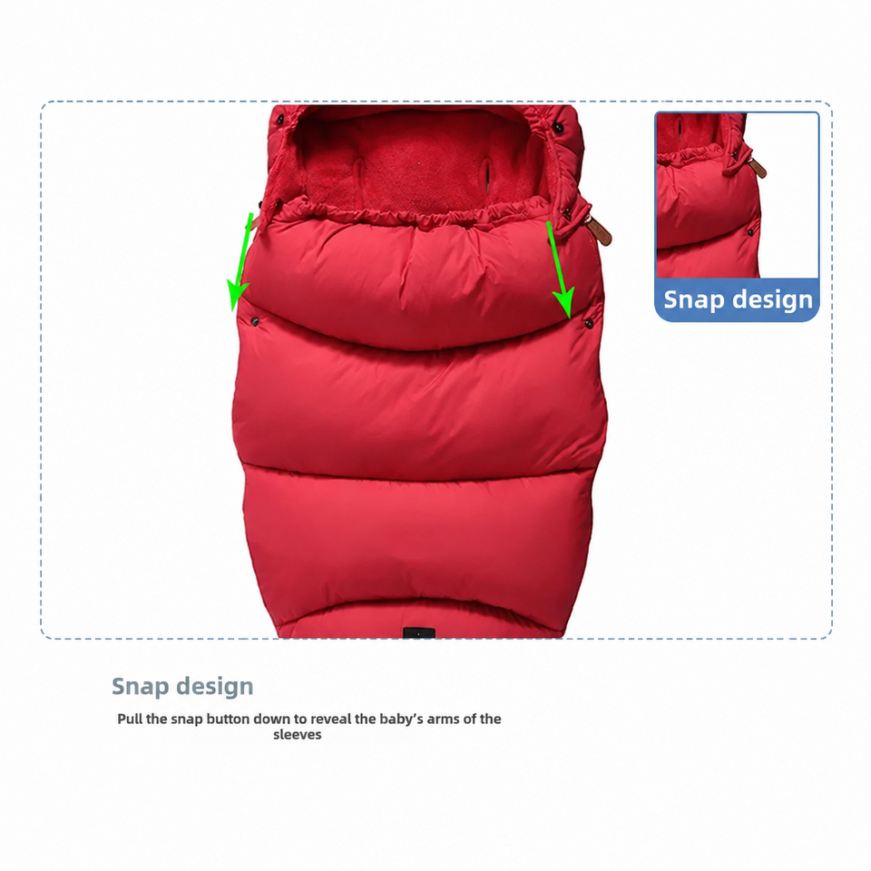 CozyRide – Warm & Gezellig – Baby Slaapzak voor Kinderwagen