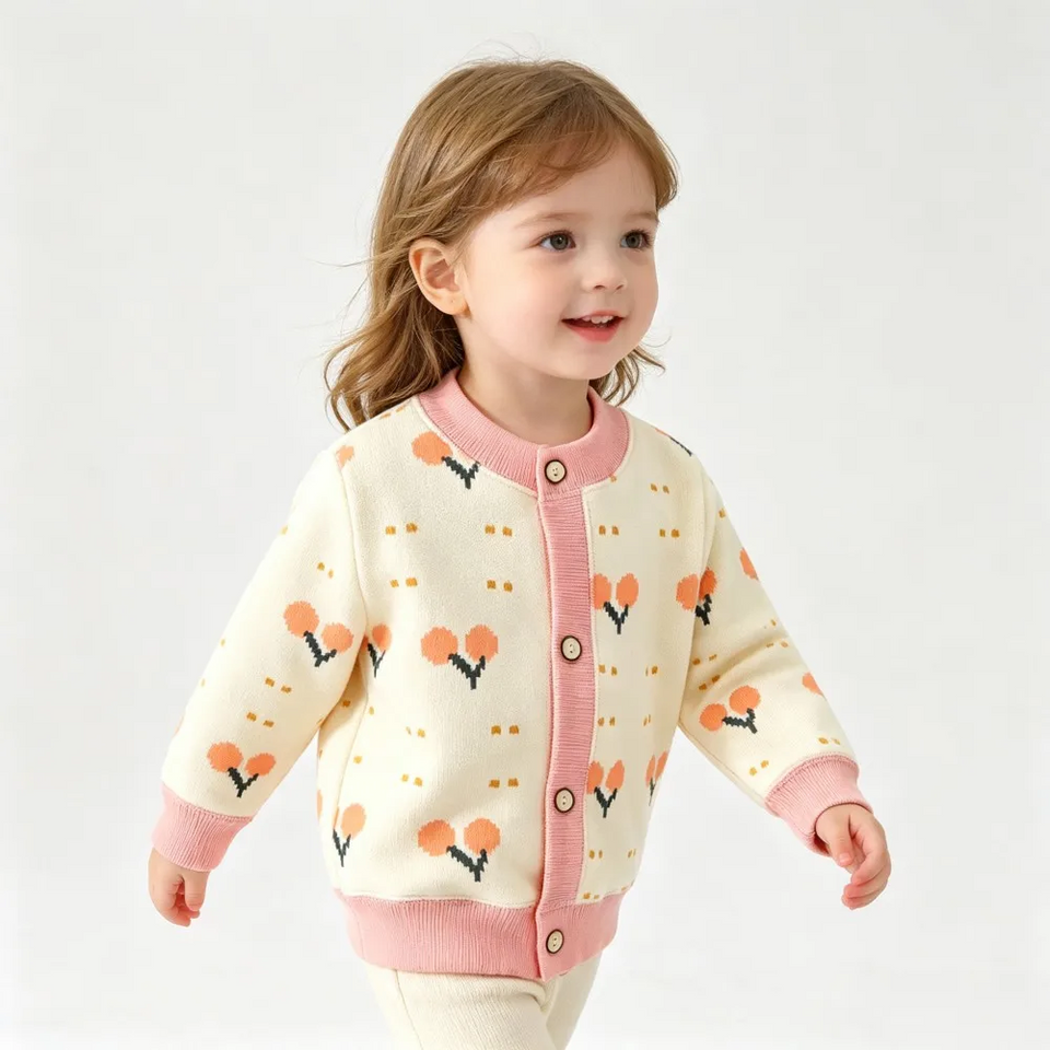 CozyCardi – Zacht & Warm – Gebreid Vestje met Leuke Prints
