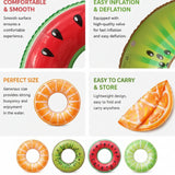 SunSplash – Tropisch & Comfortabel – Tropische Fruit Zwemring