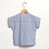 LittleClassic – Elegant & Comfortabel – Jongens Linnen Shirt met Knoopdetail