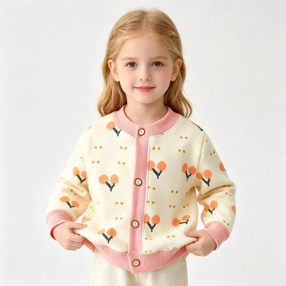 CozyCardi – Zacht & Warm – Gebreid Vestje met Leuke Prints
