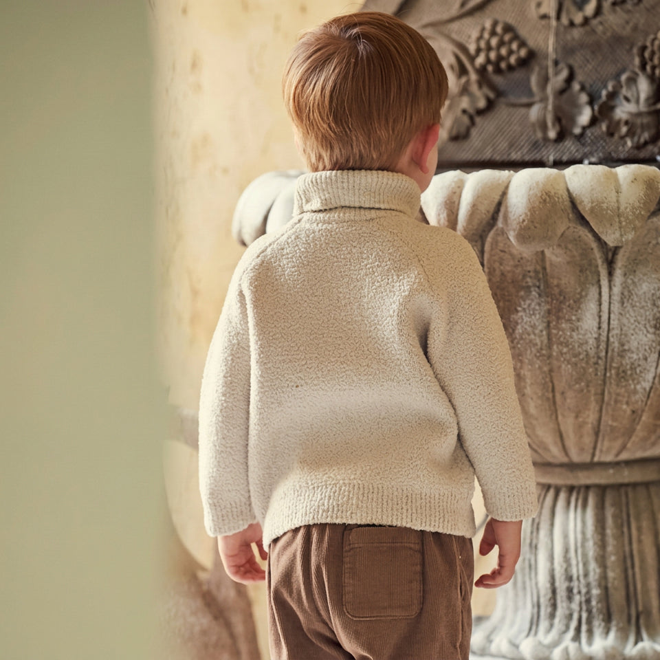 BearKnit – Zacht & Schattig – Kindertrui met Berenprint
