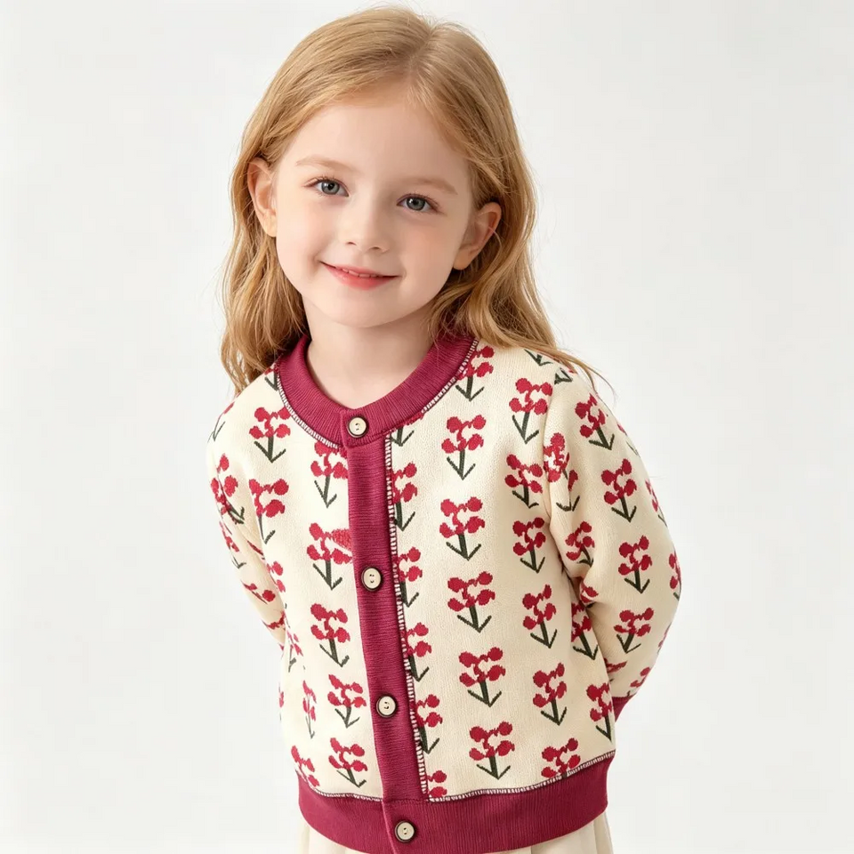 CozyCardi – Zacht & Warm – Gebreid Vestje met Leuke Prints