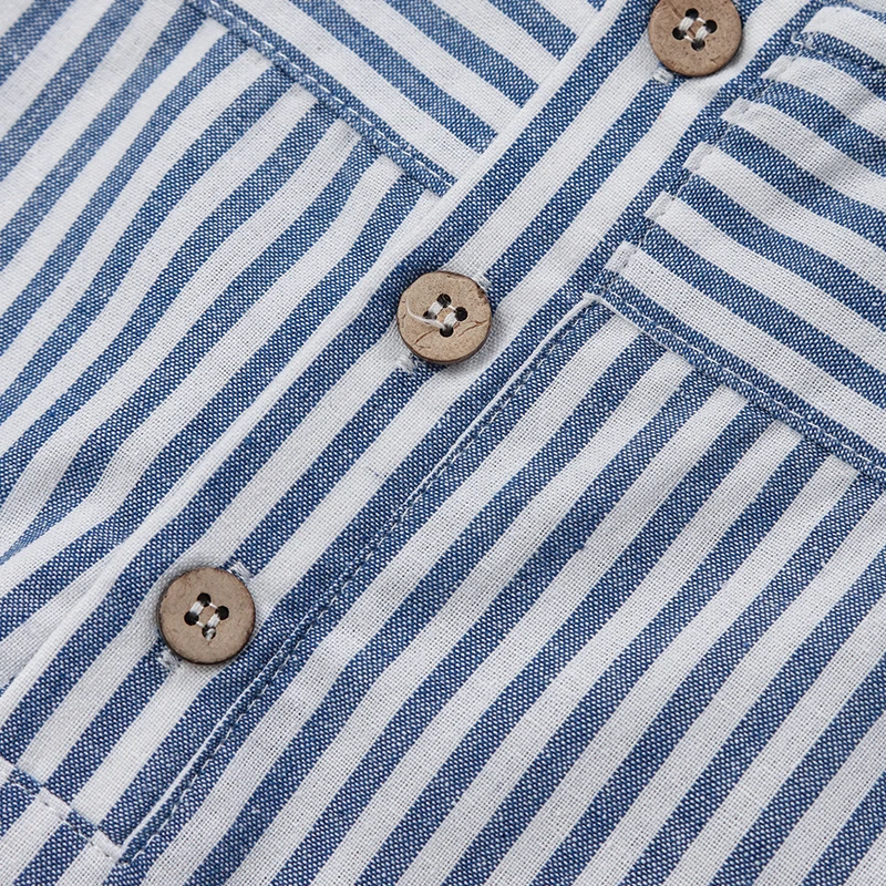 LittleClassic – Elegant & Comfortabel – Jongens Linnen Shirt met Knoopdetail