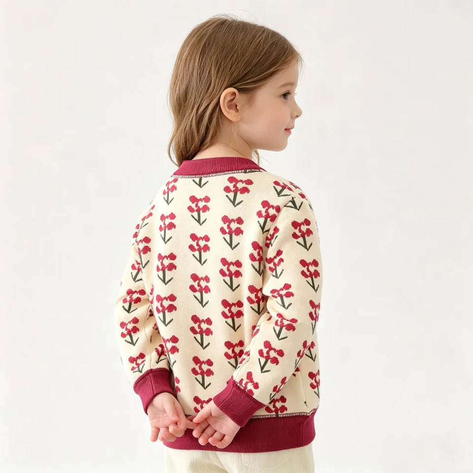 CozyCardi – Zacht & Warm – Gebreid Vestje met Leuke Prints