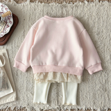 LittleAngel – Zacht & Stijlvol – Baby Set met Sweater en Elastische Broek