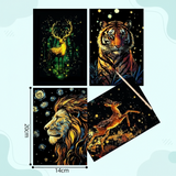 GlowArt – Glow-in-the-dark – Kraskaarten Set