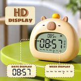 CappyClock – Schattig & Multifunctioneel – Digitale Kinderwekker met Nachtlampje
