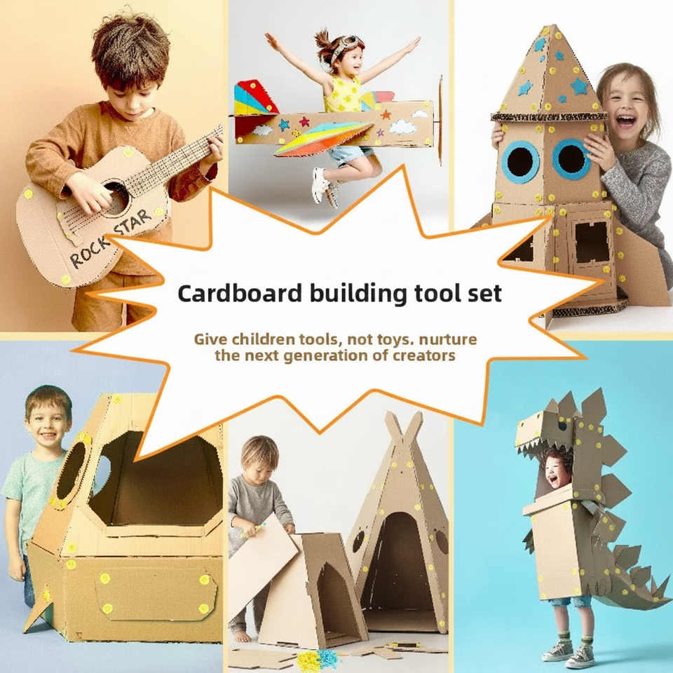 CardboardMaster – Speels & Ontwikkelend – Knutsel Bouwpakket voor Karton