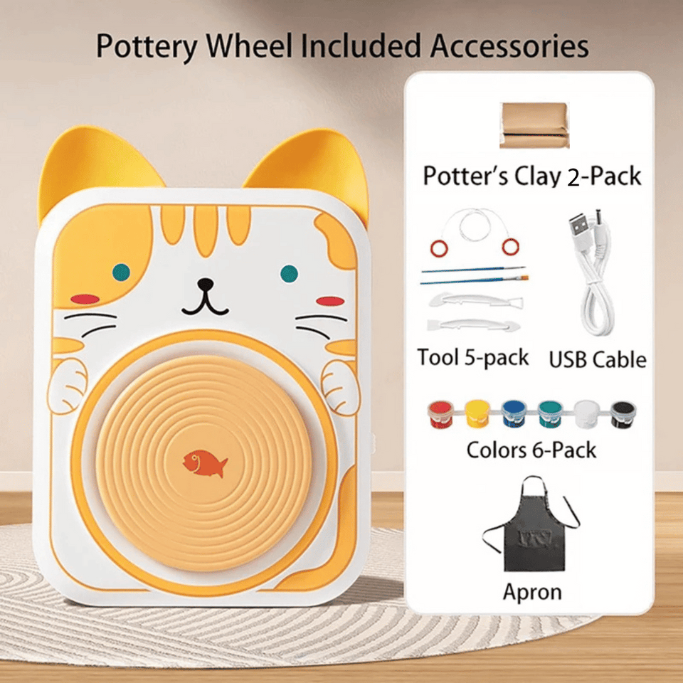 Pottery Set™ - Kleine Kunstenaars - Kinder Pottenbakset