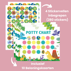 PottyChart – Speels & Motiverend – Potty Training Stickerkaart