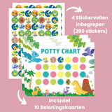 PottyChart – Speels & Motiverend – Potty Training Stickerkaart