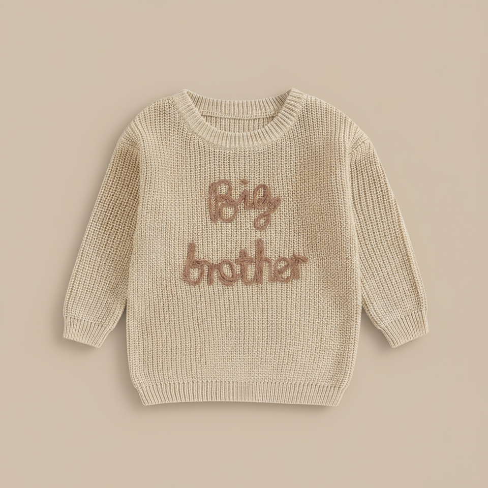 MiniTrend – Gezellig & Modern – Kindertrui met 'Big Brother'