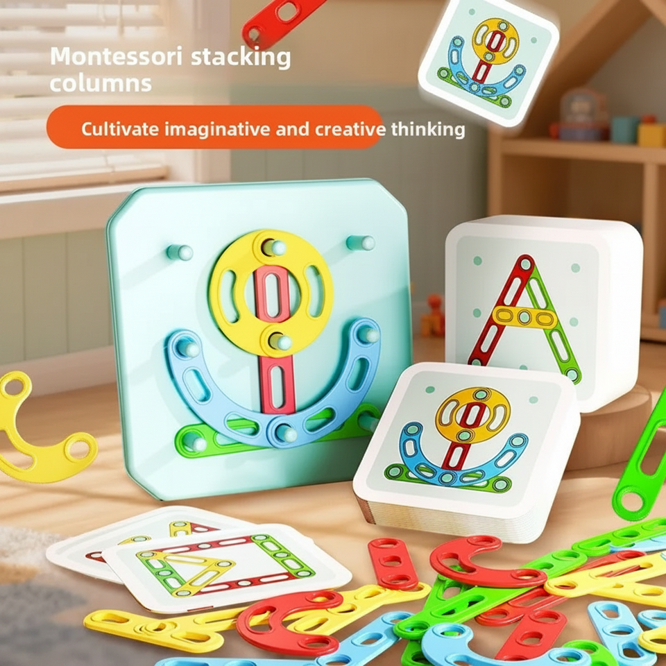 ShapeGenius – Creatief & Educatief – Geometrisch Pegboard Puzzel