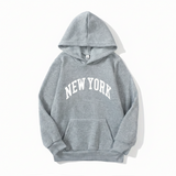 MiniUrban – Gezellig & Stijlvol – Trui met capuchon en Los Angeles/New York-print