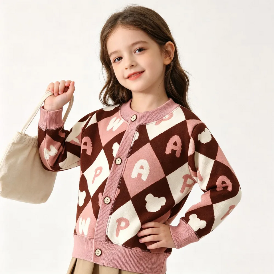 CozyCardi – Zacht & Warm – Gebreid Vestje met Leuke Prints