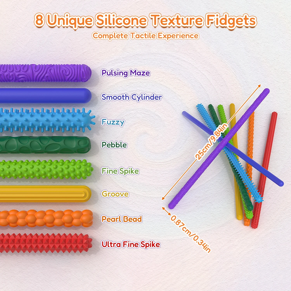 SensoryFlex – Rustgevend & Interactief – Sensorische Fidget Sticks