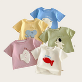 LittlePatch – Cartoon & Leuk  – Kinder T-shirt met Cartoon Patches