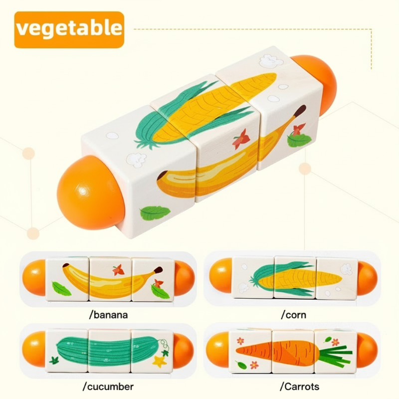 WoodiTurn – Leerzaam & Leuk – Roterende Puzzel