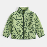 CozyFleece – Zacht & Speels – Warme Kinderjas met Cartoonprint