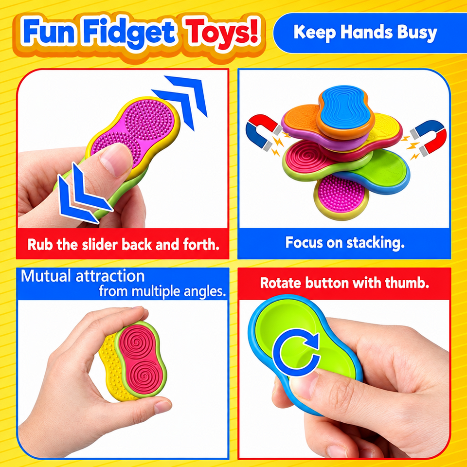 SensorySlide – Rustgevend & Interactief – Magnetisch Fidget Speelgoed